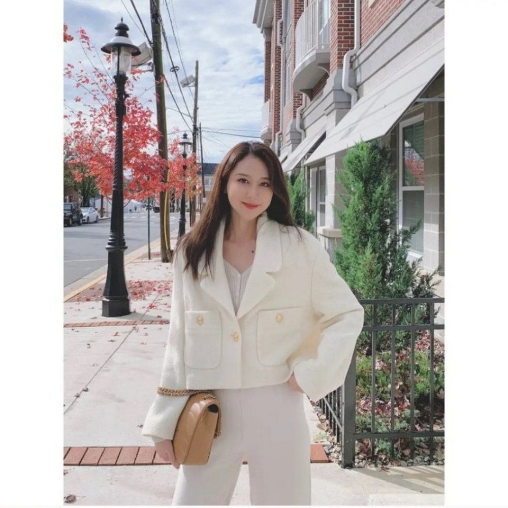 NWT Zara * Textured Cropped Blazer size XL XXL - Picture 13 of 16